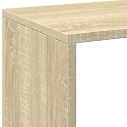 Berkfield Home Room Divider Bookcase Sonoma Oak 69.5x29x137.5 cm Engineered Wood in Light Oak - thumbnail 9