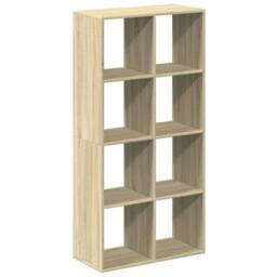 Berkfield Home Room Divider Bookcase Sonoma Oak 69.5x29x137.5 cm Engineered Wood in Light Oak - thumbnail 3