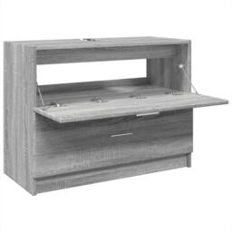 Berkfield Home Sink Cabinet Grey Sonoma 78x37x59 cm Engineered Wood - Size: 78 x 37 x 59 cm - thumbnail 5