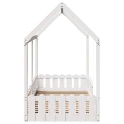 Berkfield Home Kids' House Bed Frame without Mattress White 90x200 cm - thumbnail 5