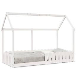 Berkfield Home Kids' House Bed Frame without Mattress White 90x200 cm - thumbnail 3
