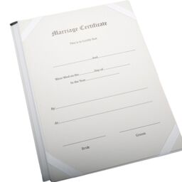 Happy Homewares Beautiful Black Satin Fabric Wedding Certificate Holder with Silver Floral Decor - thumbnail 5