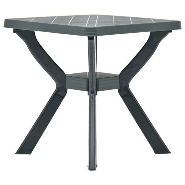 Berkfield Home Bistro Table Green 70x70x72 cm Plastic - Size: 70 x 70 x 72 cm - image 1