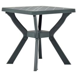 Berkfield Home Bistro Table Green 70x70x72 cm Plastic - Size: 70 x 70 x 72 cm - thumbnail 3