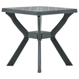 Berkfield Home Bistro Table Green 70x70x72 cm Plastic - Size: 70 x 70 x 72 cm - thumbnail 1