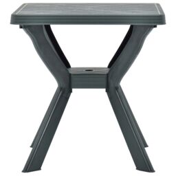 Berkfield Home Bistro Table Green 70x70x72 cm Plastic - Size: 70 x 70 x 72 cm - thumbnail 2
