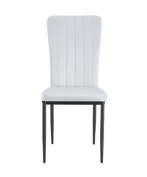 MCC Direct Set of 2 Velvet Dining Chairs Padded Upholstered Accent Chair Elle in Beige - thumbnail 3
