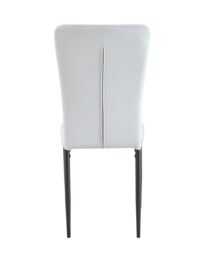 MCC Direct Set of 2 Velvet Dining Chairs Padded Upholstered Accent Chair Elle in Beige - thumbnail 6