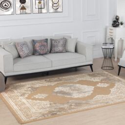 Livabliss Lustro-Vintage Beige Grey Off-White Traditional Boho Living Dining Bedroom Rug - Size: 80 cm x 150 cm - thumbnail 8