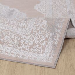 Livabliss Lustro-Vintage Beige Grey Off-White Traditional Boho Living Dining Bedroom Rug - Size: 80 cm x 150 cm - thumbnail 4