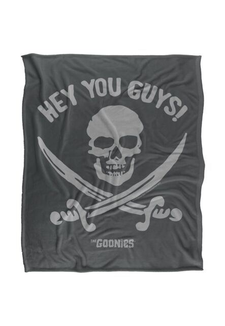 Warner Brothers The Goonies 152x127cm Silky Touch Super Soft Throw Blanket in White - Size: 152x127 cm - image 1