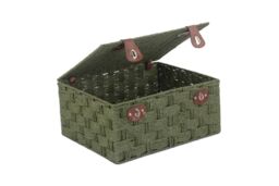 Red Hamper Green Twisted Paper Rope Picnic Basket - Size: XL - thumbnail 2