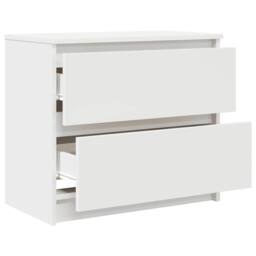 Berkfield Home TV Cabinet White 60x35x54 cm Engineered Wood - Size: 60 x 35 x 54 cm - thumbnail 5