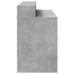 Berkfield Home Soft Desk with LED Lights Concrete Grey 120x55x91 cm Engineered Wood - Size: 120 x 55 x 91 cm - thumbnail 7