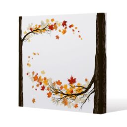 Benjamin Tate Design Autumn Trees (Canvas Print) / 61 x 61 x 4cm in Natural - Size: 61 x 61 x 4 cm - thumbnail 1
