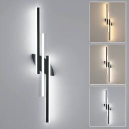 Goeco Modern Minimalist LED Wall Light, 28W, 100cm Long Linear Wall Lamp in Black - thumbnail 9