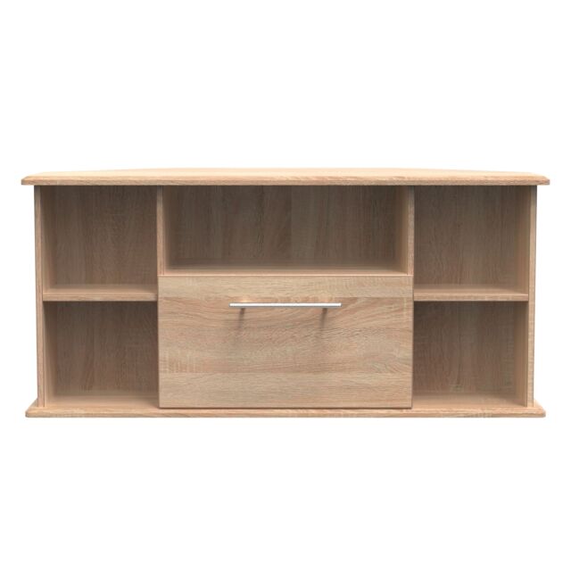 Ready Assembled 2 U Carlton Corner TV Unit (Ready Assembled) in Light Oak - Size: Medium - image 1