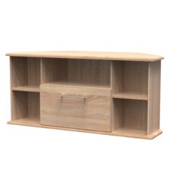 Ready Assembled 2 U Carlton Corner TV Unit (Ready Assembled) in Light Oak - Size: Medium - thumbnail 3
