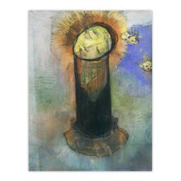 Artery8 Odilon Redon Framed Wall Art Print Head of John the Baptist on Pillar - Size: A4 - thumbnail 3