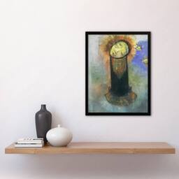 Artery8 Odilon Redon Framed Wall Art Print Head of John the Baptist on Pillar - Size: A4 - thumbnail 2
