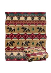 JQ Licensing Southwest Bear Silky Touch Super Soft Throw Blanket 152 X 127 cm in White - thumbnail 2