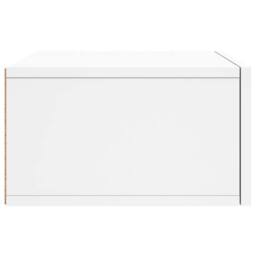 Berkfield Home Decorative Wall-mounted Bedside Cabinet White 35x35x20 cm - Size: 35 x 35 x 20 cm - thumbnail 7