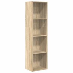 Berkfield Home Bookcase Sonoma Oak 40x30x152 cm Engineered Wood in Light Tan - Size: 40 x 30 x 152 cm - thumbnail 1
