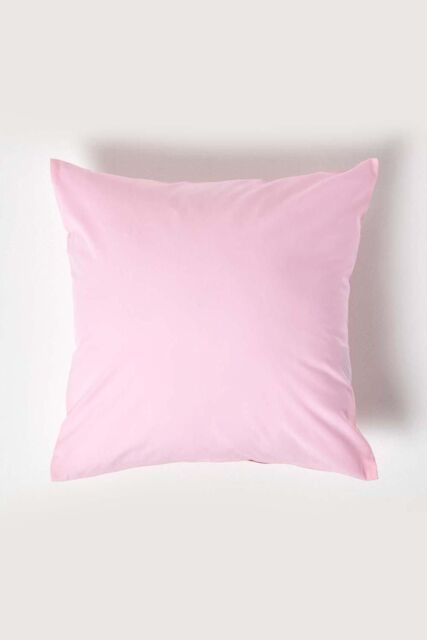 Homescapes Continental Egyptian Cotton Pillowcase 200 TC, 40 x 40 cm in Pink - image 1