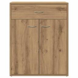 Berkfield Home Sideboard Artisan Oak 60x30x75 cm Engineered Wood in Brown - Size: 60 x 30 x 75 cm - thumbnail 4
