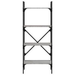 Berkfield Home Bookcase 4-Tier Grey Sonoma 56x31.5x138.5 cm Engineered Wood - thumbnail 4