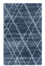 The Rug Shop UK Blue Modern Geometric Polypropylene Luxurious Easy To Clean Area Rug - Size: 240 cm x 340 cm - thumbnail 5