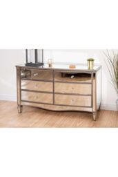 Elysee 6 Drawer Wide Chest Mirrored