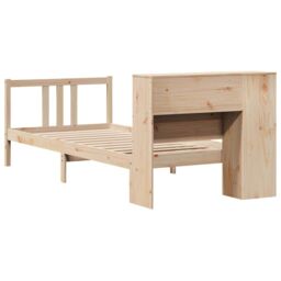 Berkfield Home Bookcase Bed without Mattress 75x190cm Solid Wood Pine in Brown - Size: 75x190 cm - thumbnail 6
