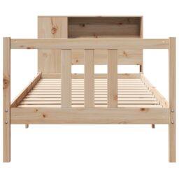 Berkfield Home Bookcase Bed without Mattress 75x190cm Solid Wood Pine in Brown - Size: 75x190 cm - thumbnail 4