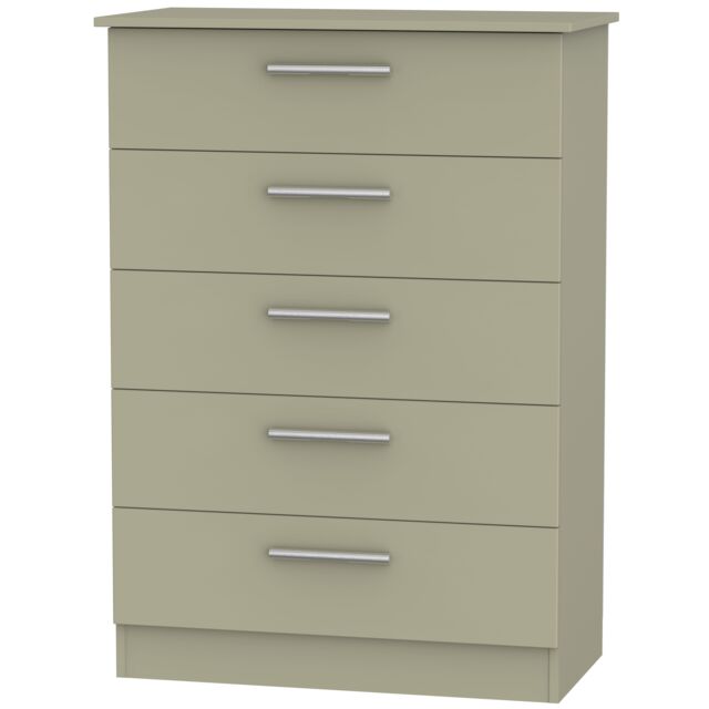 Ready Assembled 2 U Trent 5 Drawer Chest (Ready Assembled) in Light Brown