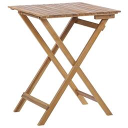 Wyld and Coco Acacia 3-Piece Folding Bistro Set - 2 Chairs and Table in Brown - thumbnail 7