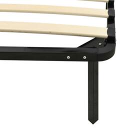 Berkfield Home Bed Frame without Mattress Black Metal 100x200 cm - thumbnail 6