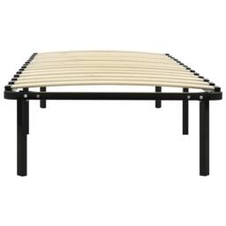 Berkfield Home Bed Frame without Mattress Black Metal 100x200 cm - thumbnail 3