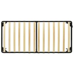 Berkfield Home Bed Frame without Mattress Black Metal 100x200 cm - thumbnail 5