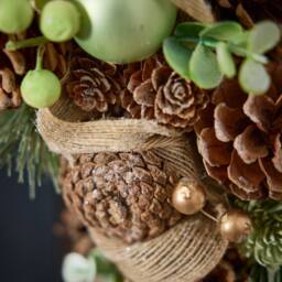Dibor 50cm Giant Foliage Xmas Decor Front Door Wreath Christmas Wreath - thumbnail 5