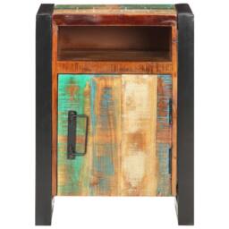 Berkfield Home Bedside Cabinet 40x35x55 cm Solid Reclaimed Wood in Brown - Size: 40 x 35 x 55 cm - thumbnail 2
