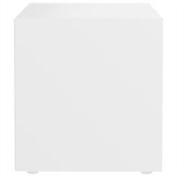 Berkfield Home TV Cabinet White 37x35x37 cm Engineered Wood - Size: 37 x 35 x 37 cm - thumbnail 4