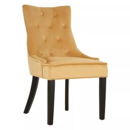 Orsina Daxton Velvet Dining Chair in Gold - thumbnail 2