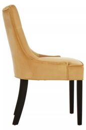 Orsina Daxton Velvet Dining Chair in Gold - thumbnail 3