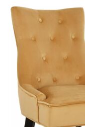 Orsina Daxton Velvet Dining Chair in Gold - thumbnail 5