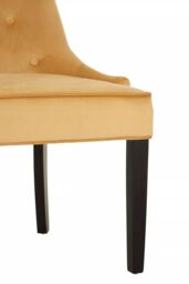 Orsina Daxton Velvet Dining Chair in Gold - thumbnail 6