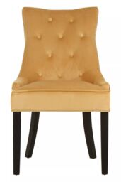 Orsina Daxton Velvet Dining Chair in Gold - thumbnail 1