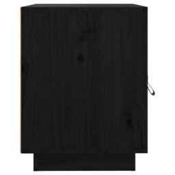 Berkfield Home Bedside Cabinets 2 pcs Black 40x34x45 cm Solid Wood Pine - Size: 40 x 34 x 45 cm - thumbnail 7