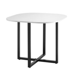 Comfy Living Ltd White 90cm Square Dining Table Set with 4 White Chairs - thumbnail 5