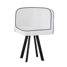 Comfy Living Ltd White 90cm Square Dining Table Set with 4 White Chairs - thumbnail 8